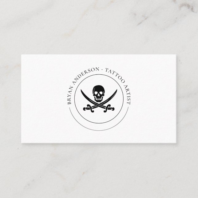 Pirate Logo Business Card (Front)
