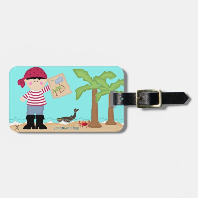 Pirate Luggage Tag (Front Horizontal)