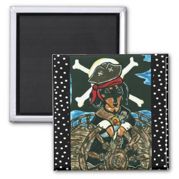 Pirate Magnet by Dachshunds_by_Joanne at Zazzle