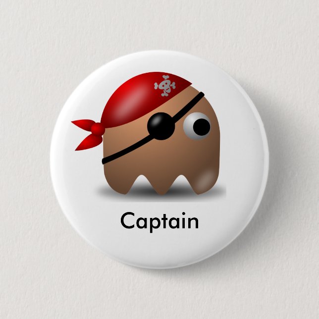Pirate_Magnet1 Pinback Button (Front)