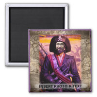 Pirate Magnet - Personalize Photo & Text