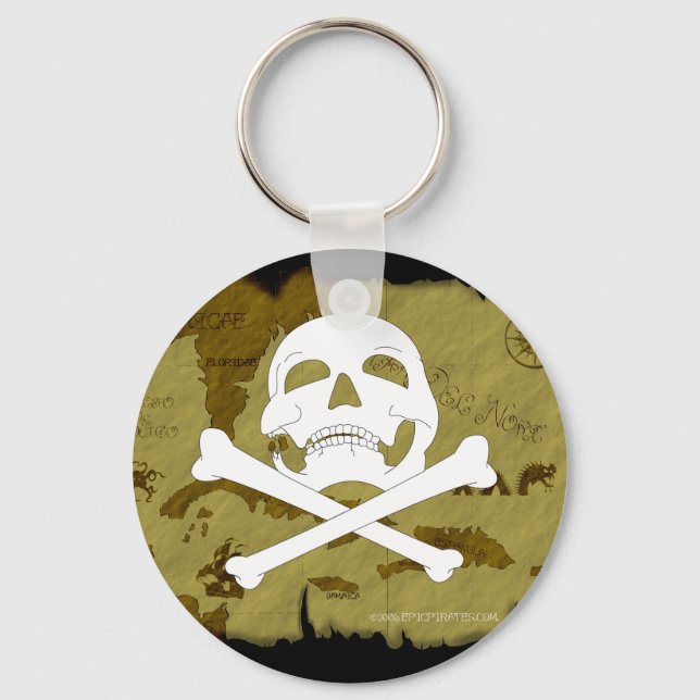Pirate Map #1 Keychain (Front)