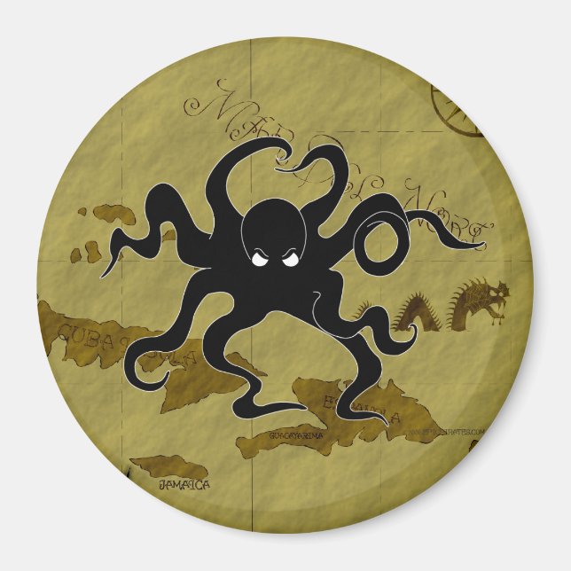 Pirate Map #1 Magnet (Front)