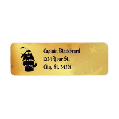 Pirate Map Address Labels