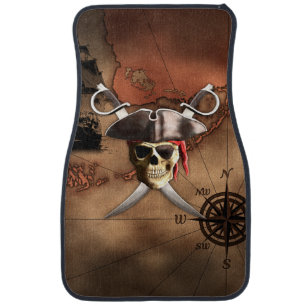 Pirate Map Car Mat