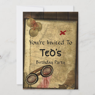 Pirate Map Invitation