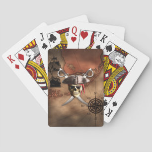 Pirate Map Poker Cards