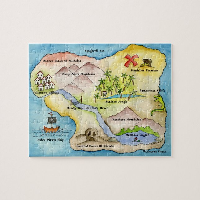 Pirate Map Puzzle (Horizontal)