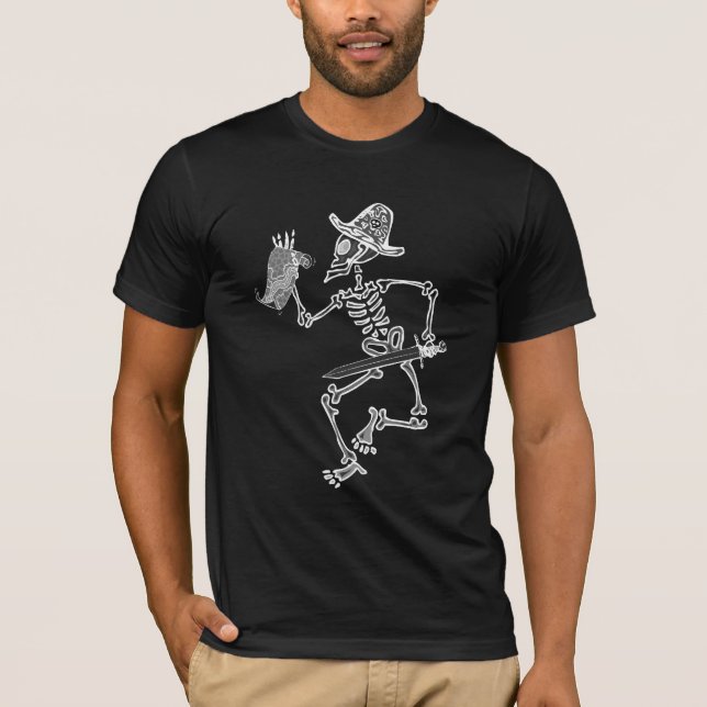 Pirate Map Skeleton T-Shirt (Front)