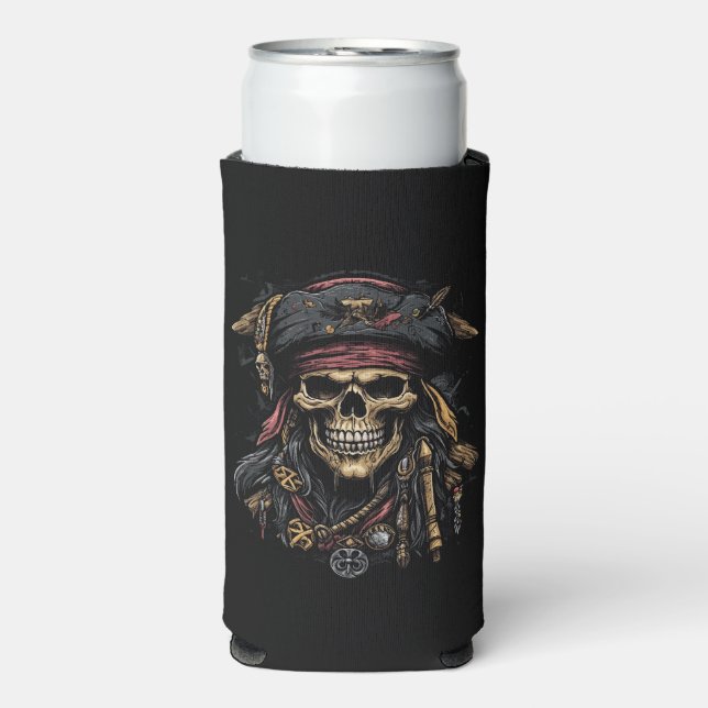 Pirate Mascot Can Cooler (Seltzer Front)