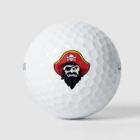 Pirate Mascot Golf Balls
