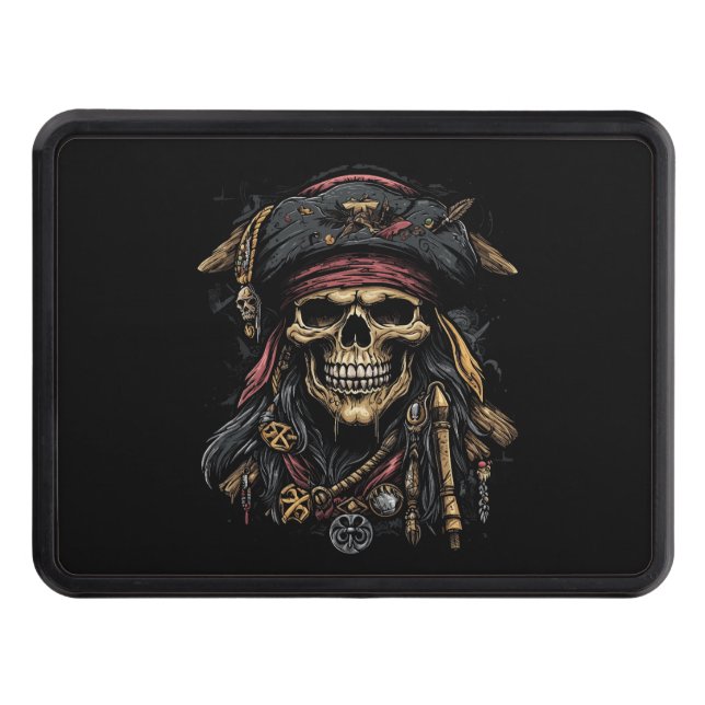 Pirate Mascot Hitch Cover (Front)