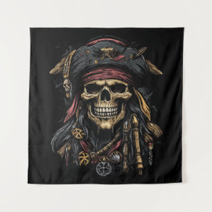 Pirate Mascot Tapestry