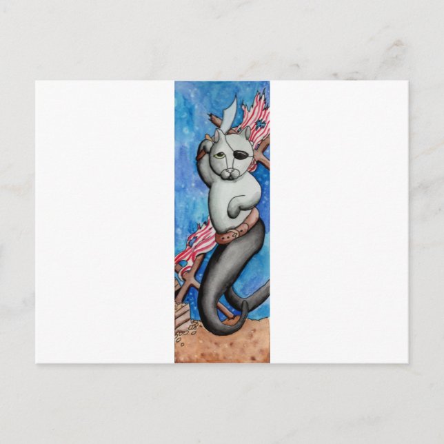 Pirate MerCat Postcard (Front)