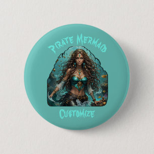 Pirate Mermaid Lady Thunder_Cove Button