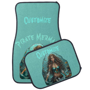 Pirate Mermaid Lady Thunder_Cove Car Floor Mat