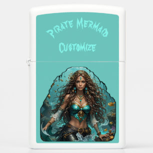 Pirate Mermaid Lady Thunder_Cove Zippo Lighter