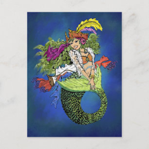 Pirate Mermaid Postcard