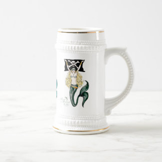 Pirate Mermaid Stein ~ by Kat Walker
