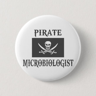 Pirate Microbiologist Button