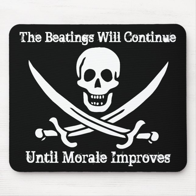 Pirate Morale Booster Mouse Pad (Front)