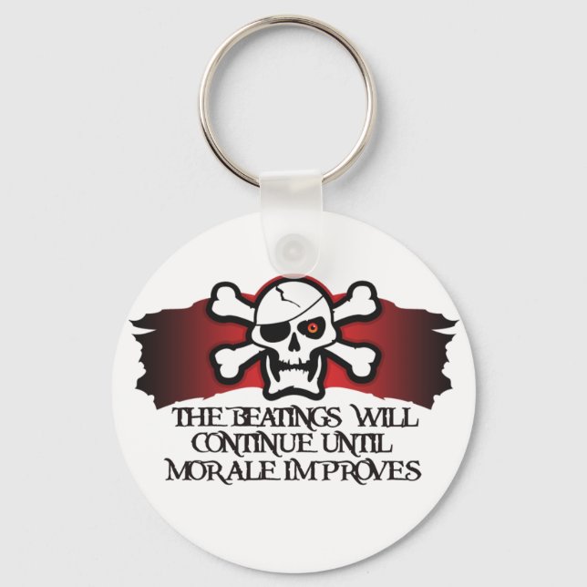 Pirate Morale Keychain (Front)