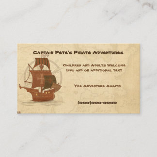Pirate Mystery Ship Business Card