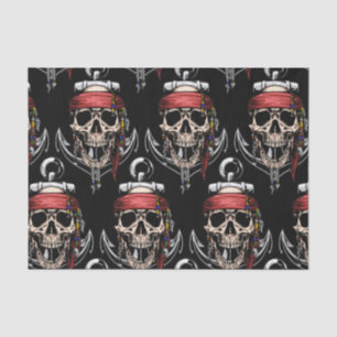 Pirate Nautical Skulls Tissue Paper