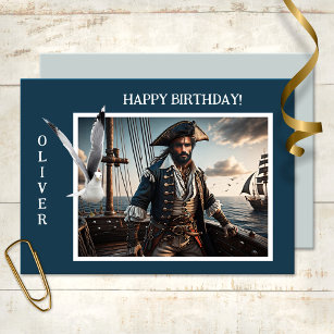 Pirate Themed Birthday Banner - Digital Happy Birthday Banner - Digital Pirate  Decorations - Skull, Pirate Ship, Anchor - Instant Download - Payhip