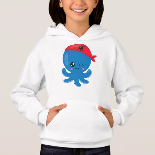 Pirate Octopus Cute Octopus Little Octopus Hoodie