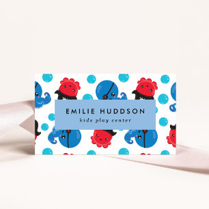 Pirate Octopus, Kids Play Center, Activity Center Business Card