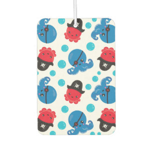 Pirate Octopus, Octopus Pattern, Sea Animals Air Freshener