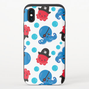 Pirate Octopus, Octopus Pattern, Sea Animals iPhone X Slider Case