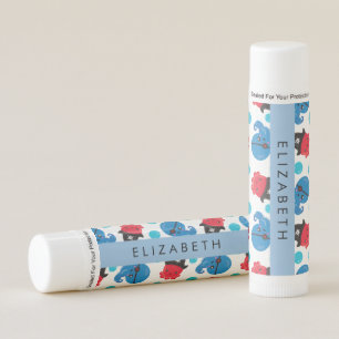 Pirate Octopus, Octopus Pattern, Sea, Your Name Lip Balm