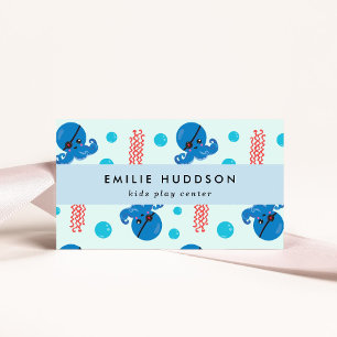 Pirate Octopus, Pirate Jellyfish, Activity Center Business Card
