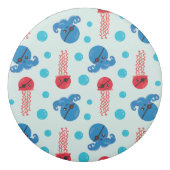 Pirate Octopus, Pirate Jellyfish, Sea Animals Eraser (Front)