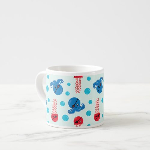 Pirate Octopus Pirate Jellyfish Sea Animals Espresso Cup