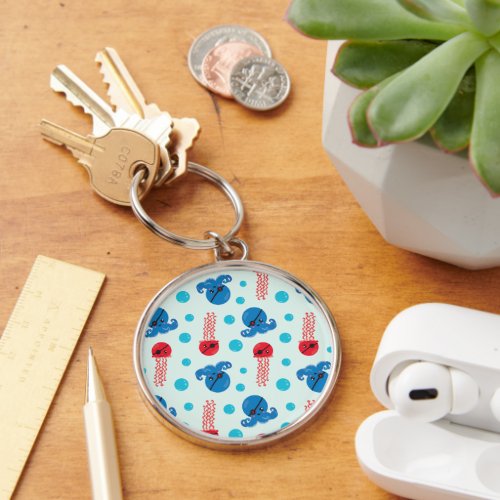 Pirate Octopus Pirate Jellyfish Sea Animals Keychain