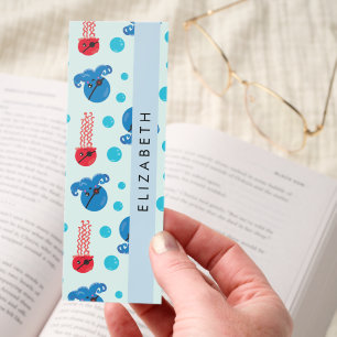 Pirate Octopus, Pirate Jellyfish, Sea, Your Name Bookmarks