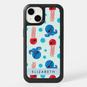 Pirate Octopus, Pirate Jellyfish, Sea, Your Name OtterBox iPhone 14 Case