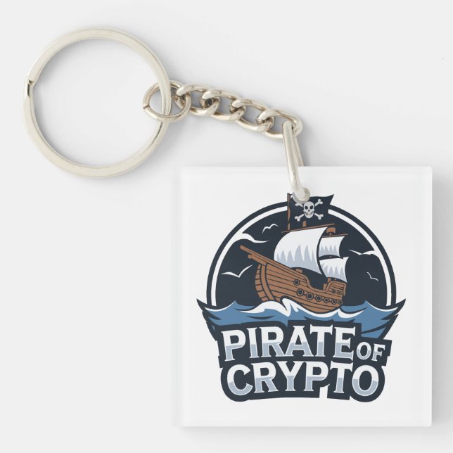 Pirate of Crypto Keychain (Front)