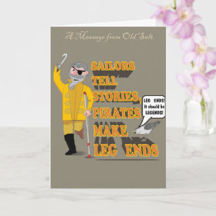 PIRATE; OLD SALT CARD