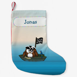 pirate owl - Christmas sock