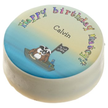 Pirate Owl Dipped Oreo For A Birthday by just_owls at Zazzle