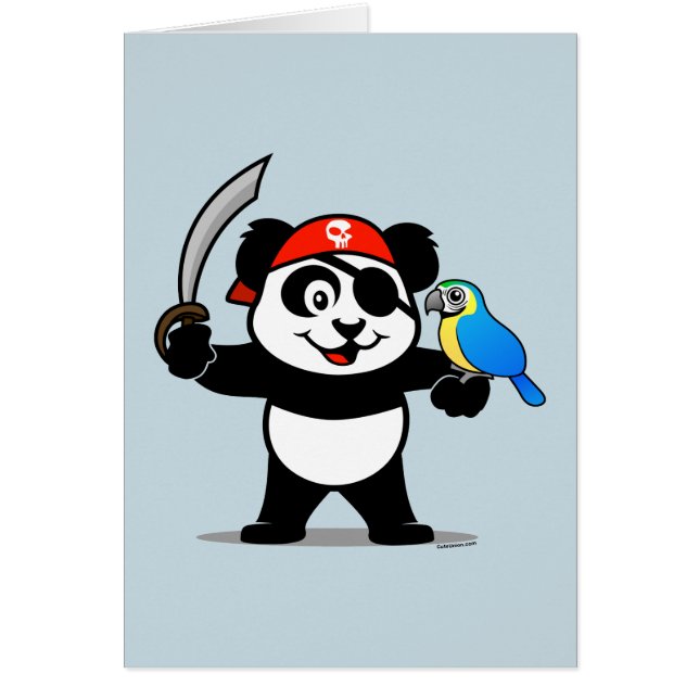 Pirate Panda Card (Front)