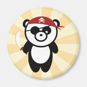 Pirate Panda Magnet