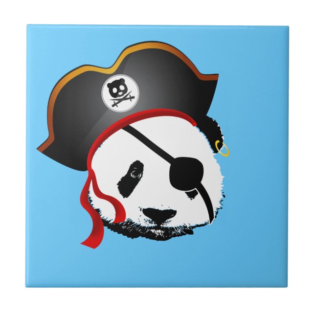 Pirate panda tile (Front)