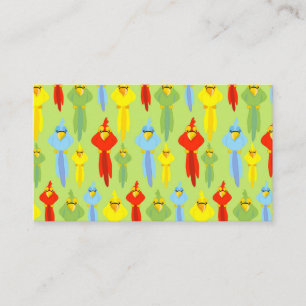 Pirate Parrot Bird Lovers Tropical Summer Animals Business Card