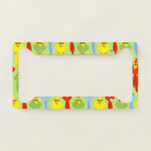 Pirate Parrot Bird Lovers Tropical Summer Animals License Plate Frame