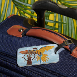 Pirate Parrot Luggage Tag
